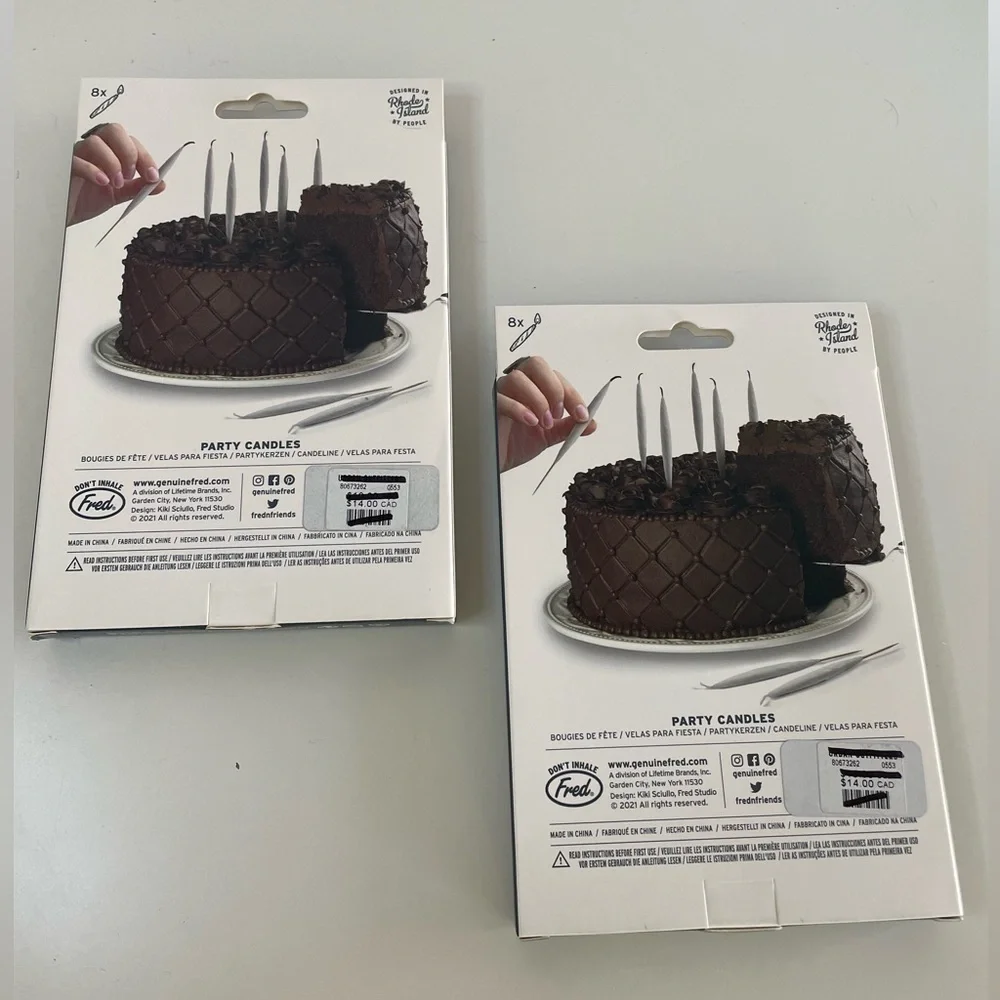 Set of 2 NWT Urban Outfitters Lit Party Candles